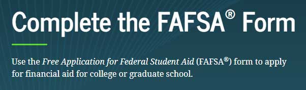 Complete your FASFA form