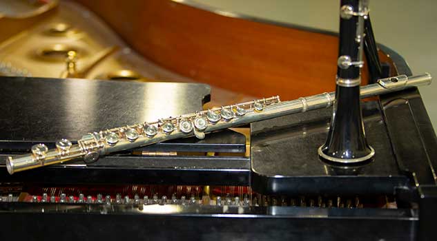 close up of musical instruments